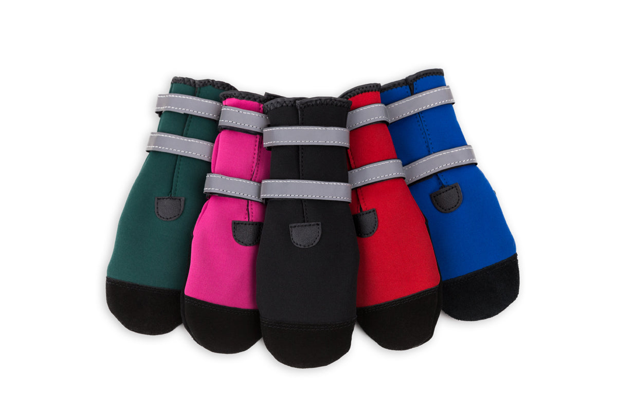 PAWSH PADS "Easy to Get On" Dog Boots - Style SCUBA-REF with Reflective Straps